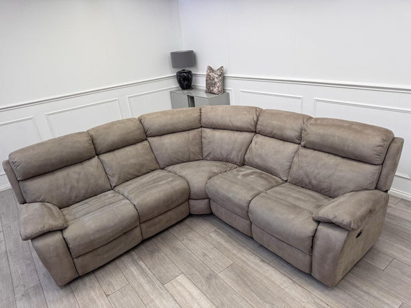 Furniture Village Moreno Power Reclining Corner Sofa In Beige Fabric11