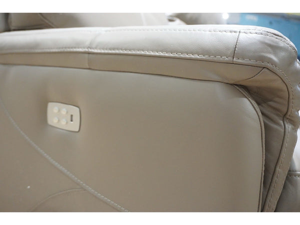 FV Verona Taupe leather electric reclining 3 + 2 seater sofas Set1