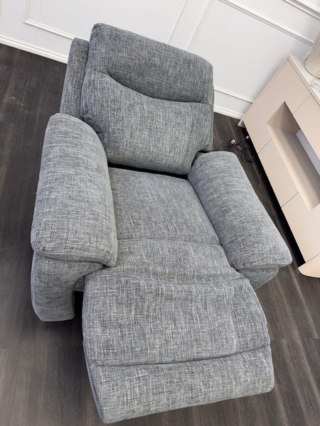 Furniture Village Sloane Grey Fabric Armchair Electric Power Recliner20