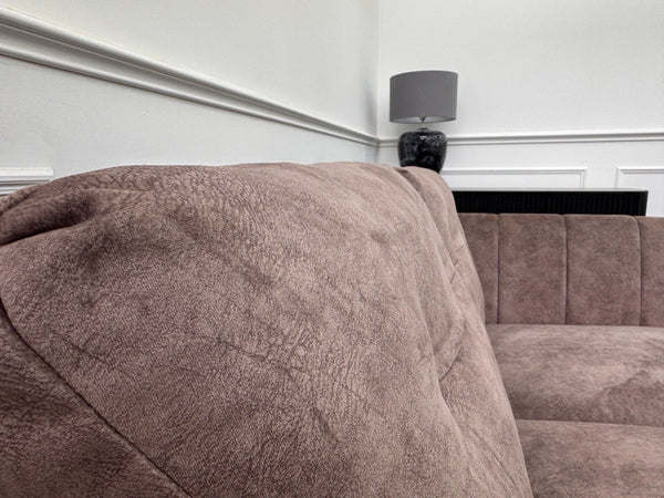 FURNITURE VILLAGE ARIANA 2 Seater Sofa Cuddle Set Classic Back Dapple Chocolate4