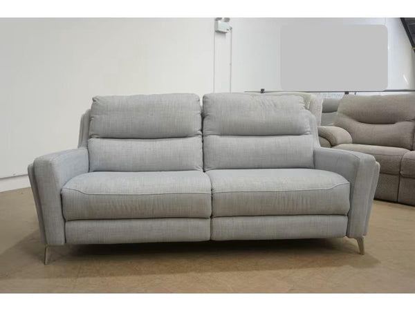 Parker Knoll Portland Static 3 Seater Sofa - Baby Blue Fabric1