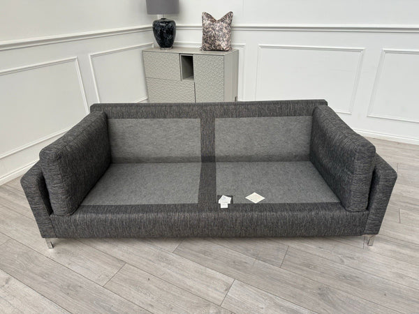 DFS Grey Fabric 3 Seater Sofa12