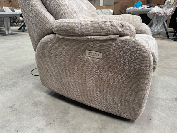 G Plan Kingsbury Power Recliner Armchair In Beige Pattern Fabric6