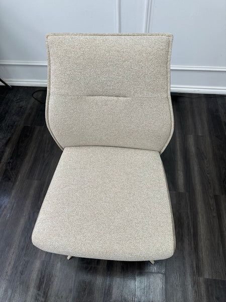 FV Mirage Taupe Beige Fabric Swivel Dining Chair (Choose Quantity)3