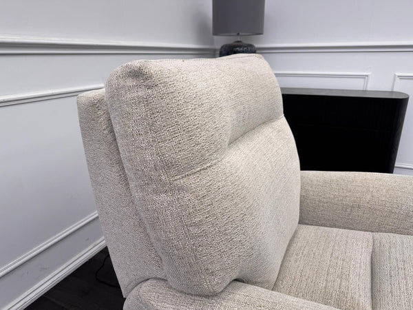 Parker Knoll Hudson 23 Beige Fabric Armchair Power Recliner & Headrest & Lumbar7
