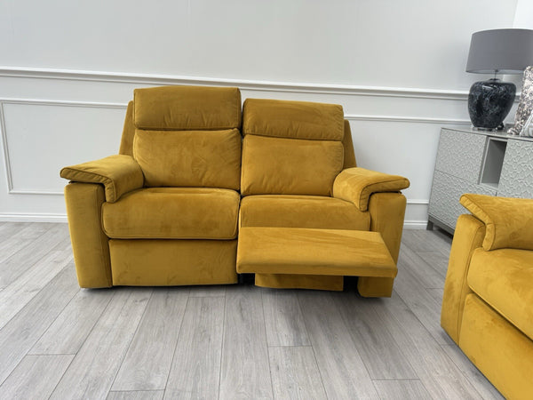 G Plan Thornbury/Harper 2+2 Seater Sofa Set Power Recliner Mustard RRP £759022