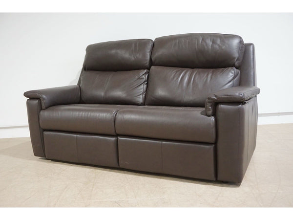 G Plan Thornbury capri chocolate leather standard 3 seater sofa1