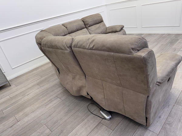 Furniture Village Moreno Power Reclining Corner Sofa In Beige Fabric9
