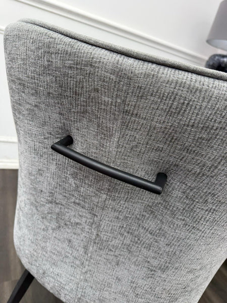 Furniture Village Crete Dark Grey fabric swivel dining chair (Pre-sale)15