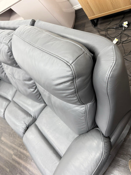 G Plan Kingsbury Capri Seal Leather 3 Seater Curved Sofa Power Recliner7