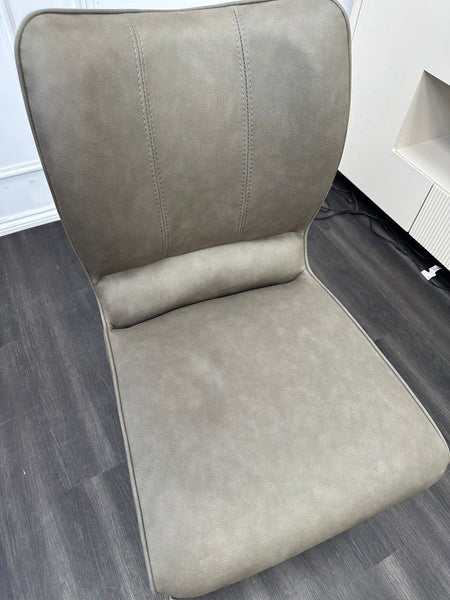 Furniture Village Murcia standard dining chair grey faux leather (Pre-sale)5