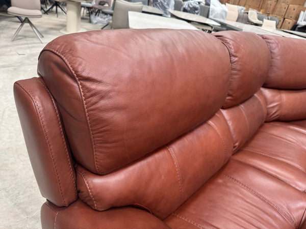 Furniture Village Link Brown Leather Power Recliner Corner Sofa Symmetrical15