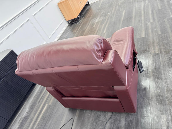 Furniture Village Moreno Lift and Rise Recliner Armchair Burgundy Leather18
