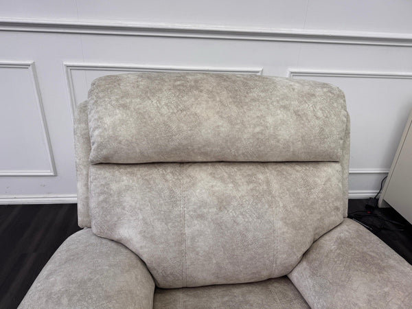 Furniture Village Moreno Cream Fabric Armchair Electric Power Recliner7