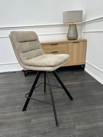 FV Bodahl Njord Sand Fabric Swivel Dining Barstool (Choose Quantity)0