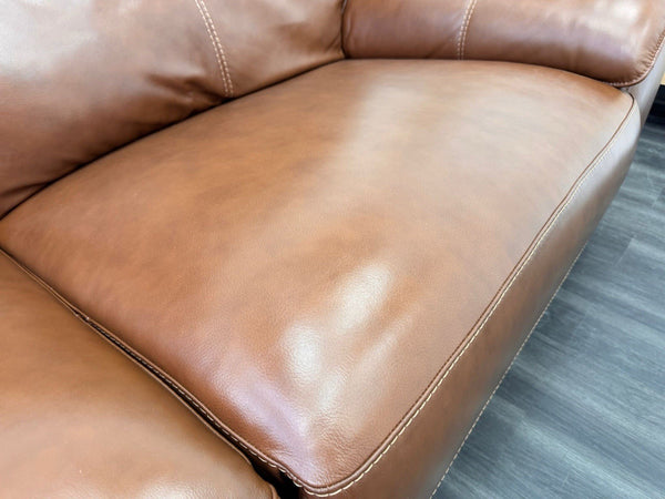 Furniture Village Starlight 3+2 Seater Sofa Set Power Recliner Tan Brown Leather22