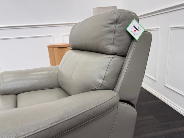 LAZYBOY Daytona POWER RECLINER ARMCHAIR WITH POWER HEADREST IN Grey Leather7