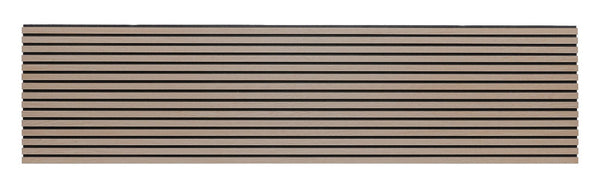 NEW Premium Acoustic Slat Real Wood Wall Panel - Dark Oak / 2.4m x 0.6m (1.44m2)5
