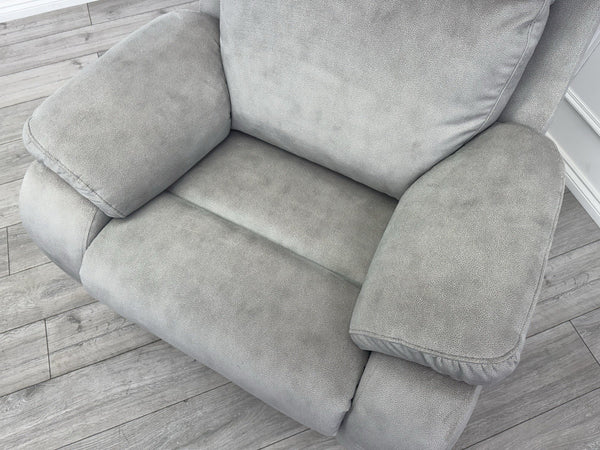 G Plan Kingsbury Power Recliner Armchair Grey Stingray Fabric RRP £242512