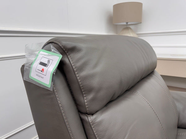 Furniture Village Moreno Grey Leather Armchair Electric Power Recliner9