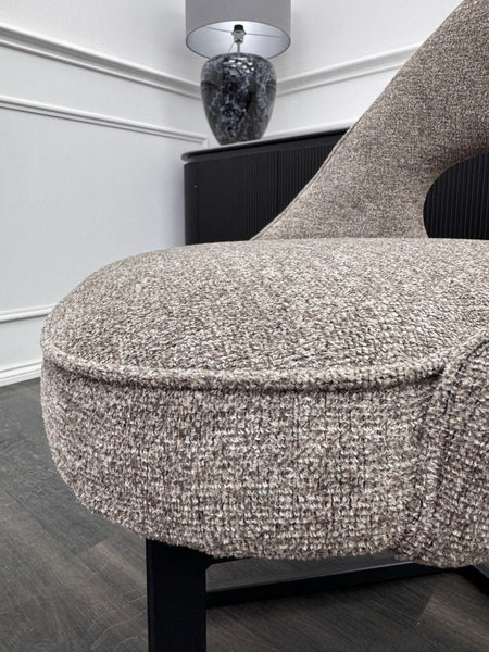 Furniture Village Tiber Truffle fabric cantilever dining chair (Pre-sale)7