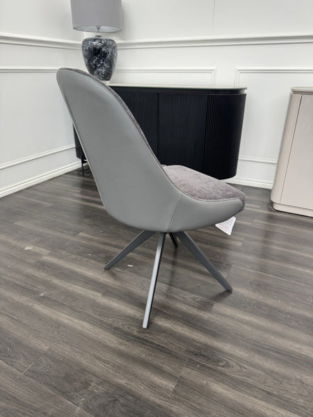 Furniture Village Jose dark grey swivel dining chair (Pre-sale, Read Desc)12