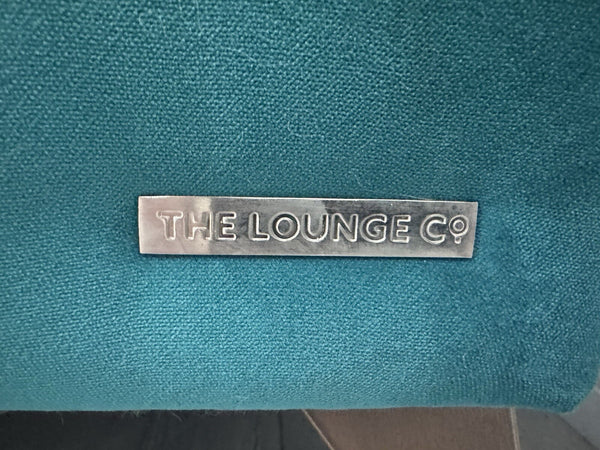 Furniture Village Lounge Co Romilly Teal Velvet Fabric 4 Seater Sofa RRP £219516