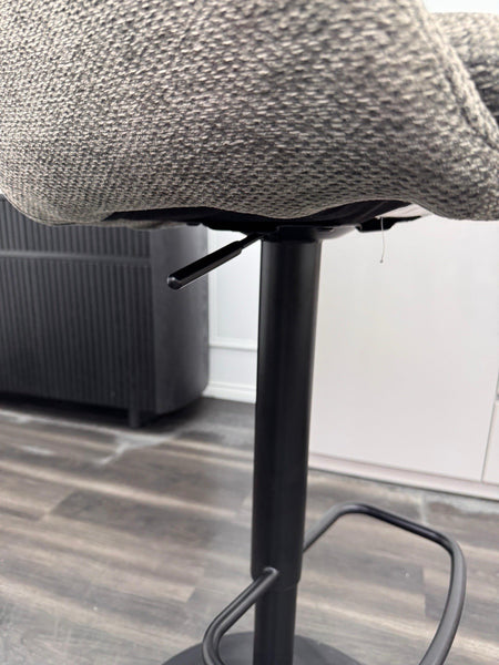 Furniture Village Kiara ash grey fabric swivel dining barstool (Pre-sale)14