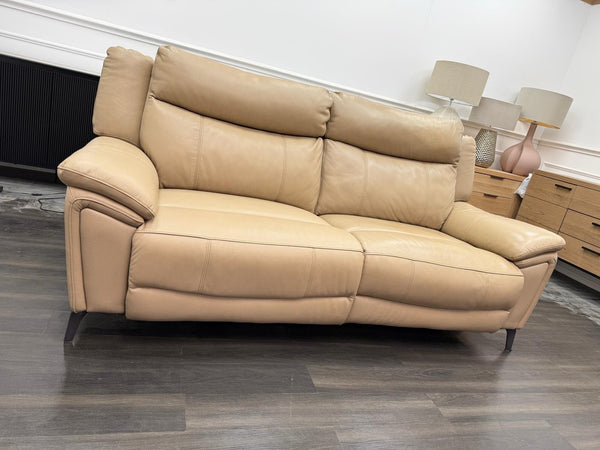 DFS Wren Power Recliner 3 Seater Sofa In Taupe Leather9
