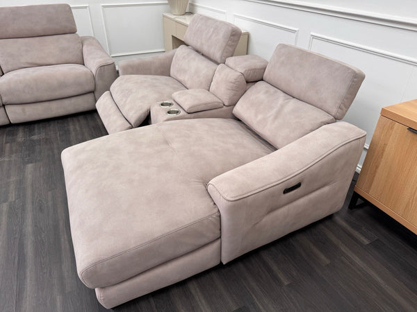 FV Xavier 3 + 2 Seater Lounger Corner Sofa Set Power Recliner & Headrests9