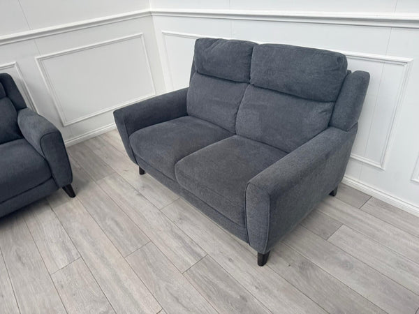 Furniture Village Zen Grey Fabric 3 &2 Seater Sofa Set13