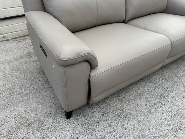LA-Z-BOY BELLA LEATHER POWER RECLINER 3 SEATER SOFA - LATTE - RRP £23508