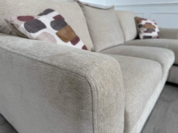 Furniture Village Sofia Beige Fabric Corner Sofa with Chaise End16