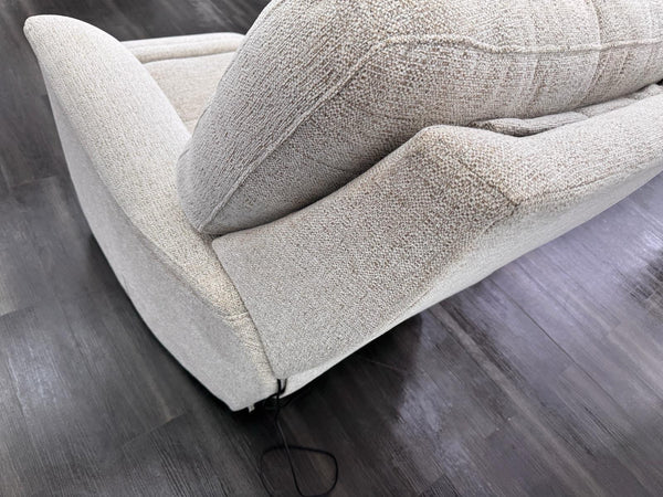 Parker Knoll Hudson 23 Beige Fabric Armchair Power Recliner & Headrest & Lumbar3