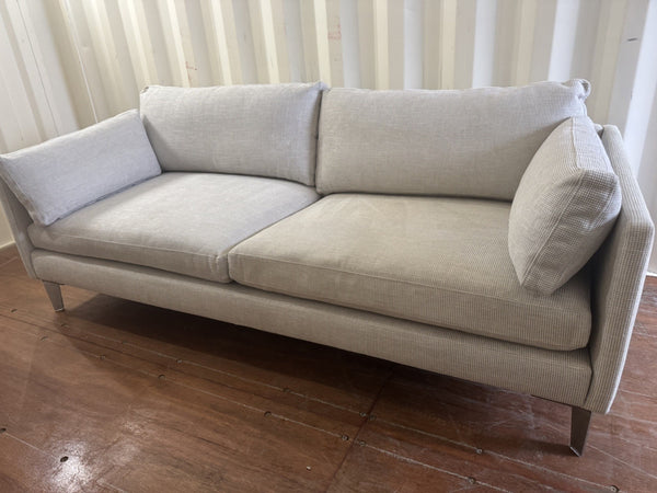 Duresta Soho Grand 3 Seater Sofa in Grey Fabric 9