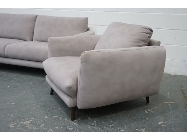 Sofology Adler lifestyle mottled marble fabric 3 seater + 2 armchairs sofa set6