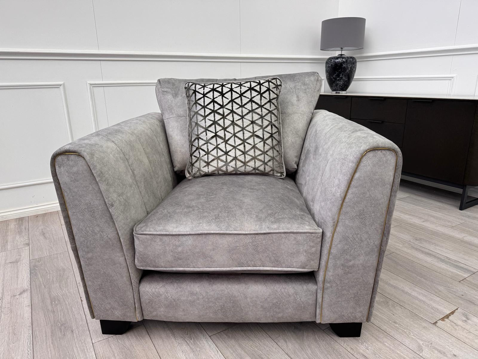 Furniture Village Ariana Classic Back Dapple Grey Armchair0