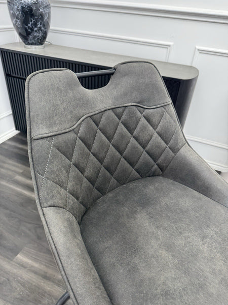 Furniture Village Warrior grey cantilever dining barstool (Pre-sale)7