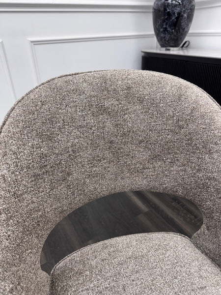 Furniture Village Tiber Truffle fabric cantilever dining chair (Pre-sale)5