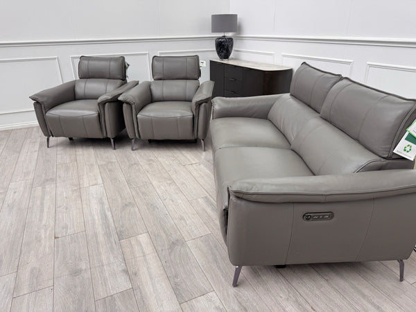 FV Jude 3 Seater & 2x Armchair Power Recliner Sofa Set with Telescopic Headrests14