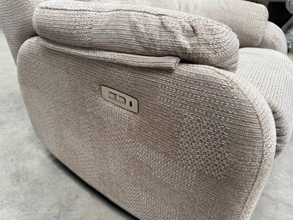 G Plan Kingsbury Power Recliner Armchair In Beige Pattern Fabric15