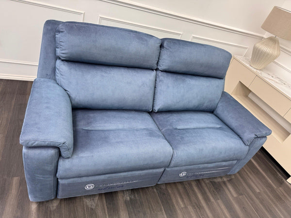 G PLAN Thornbury Power Recliner 3 Seater Sofa In Indigo Stingray Velvet Fabric14