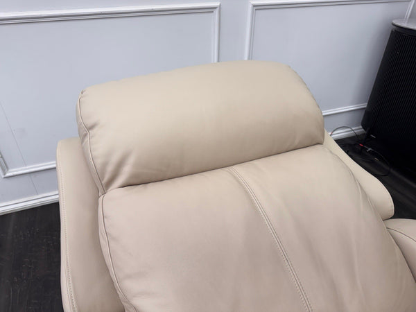 G Plan Kingsbury Beige / Taupe Leather Power Recliner Armchair (Lumbar Support)13