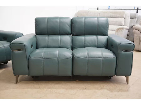 Furniture Village Homestage Lake Green 3 & 2 Seater Sofa Set Power Recliner4