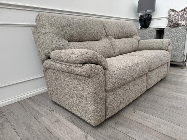 G Plan Seattle Woven Beige Fabric 3 Seater Sofa RRP £2552