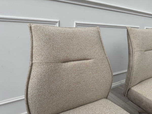Furniture Village Mirage Taupe Beige Fabric Dining Chair (choose quantity)