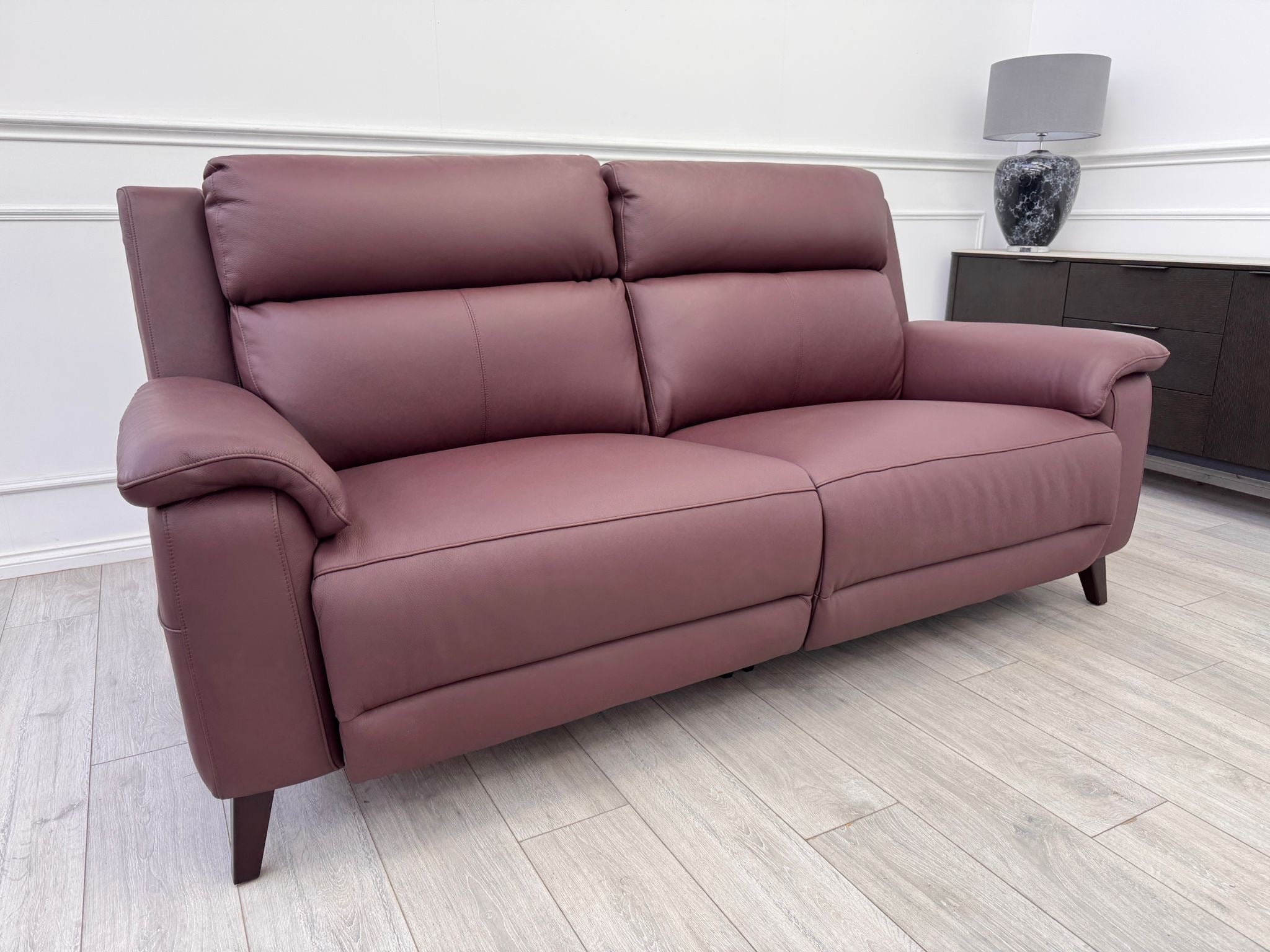 La Z Boy Bella 3 Seater Leather Power Recliner