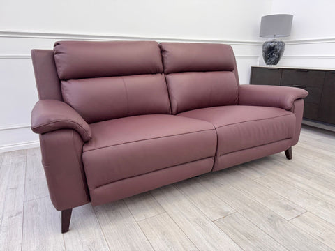 La Z Boy Bella 3 Seater Leather Power Recliner