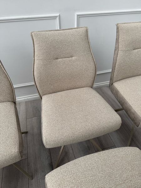 Furniture Village Mirage Taupe Beige Fabric Dining Chair (choose quantity)