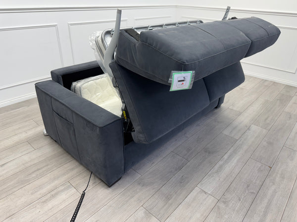 Furniture Village Electric 3 Seater Sofa Bed Charcoal Grey